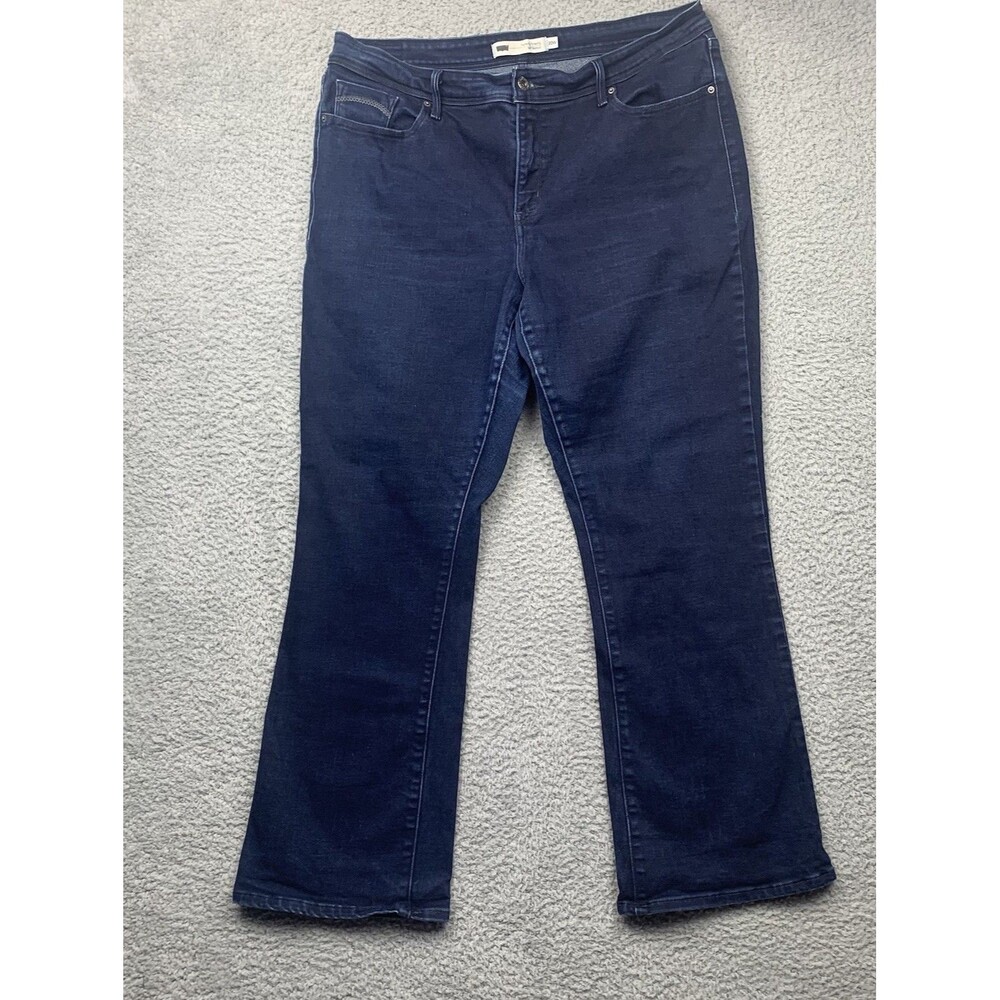 Levi's 512 Jeans Womens 20W Blue Perfectly Shaping Bootcut Stretch Denim